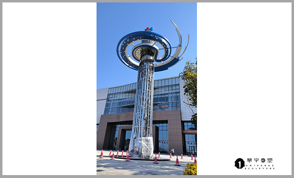 滨海新城不锈钢景观雕塑《云端》